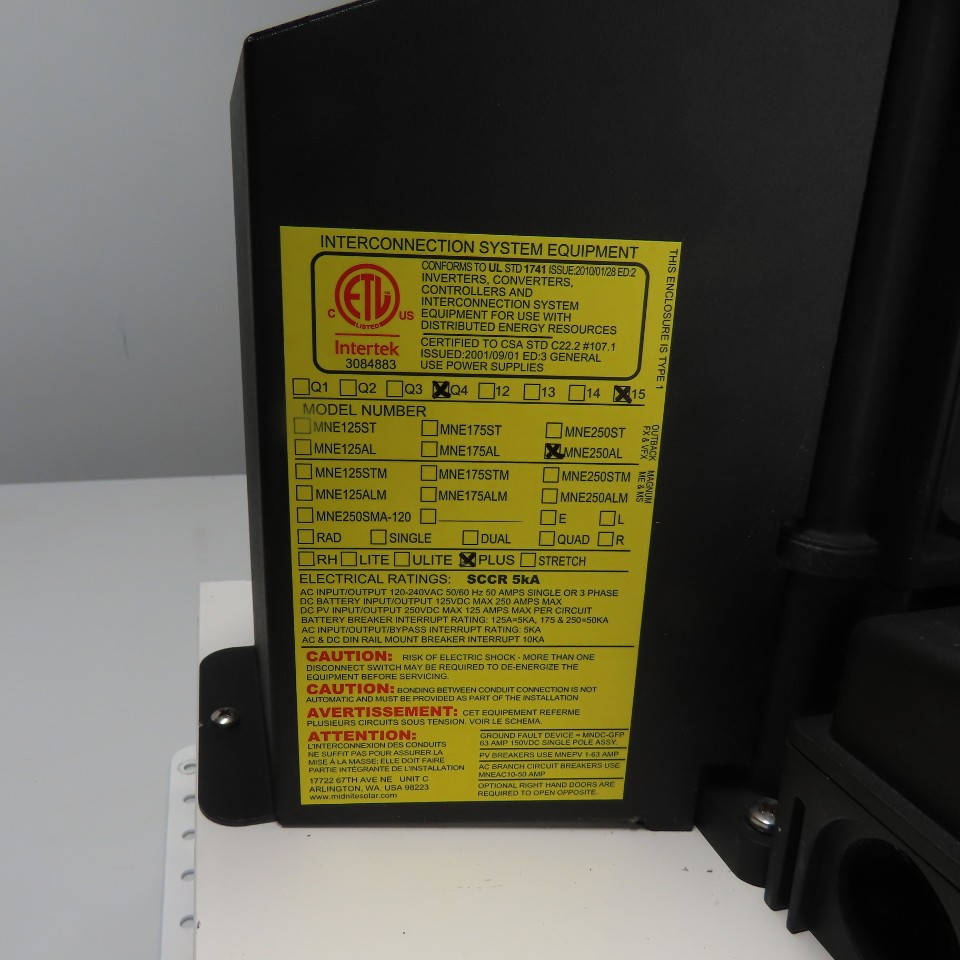 OutBack Power VFXR3648A Inverter/Charger Solar System 48V / 120V 3600W