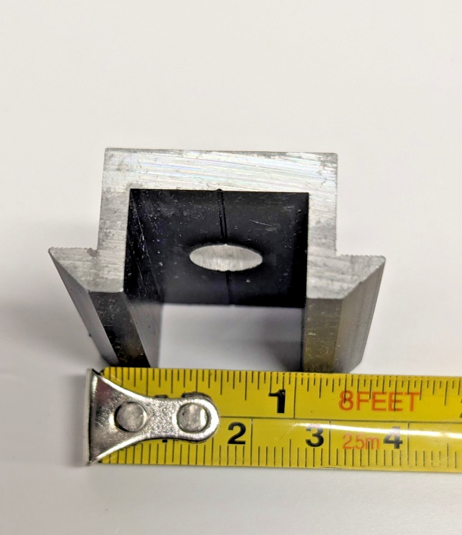 Lot of 5 UniRac 320085 Solar Mount Mid Clamps Size E Dark Anodized