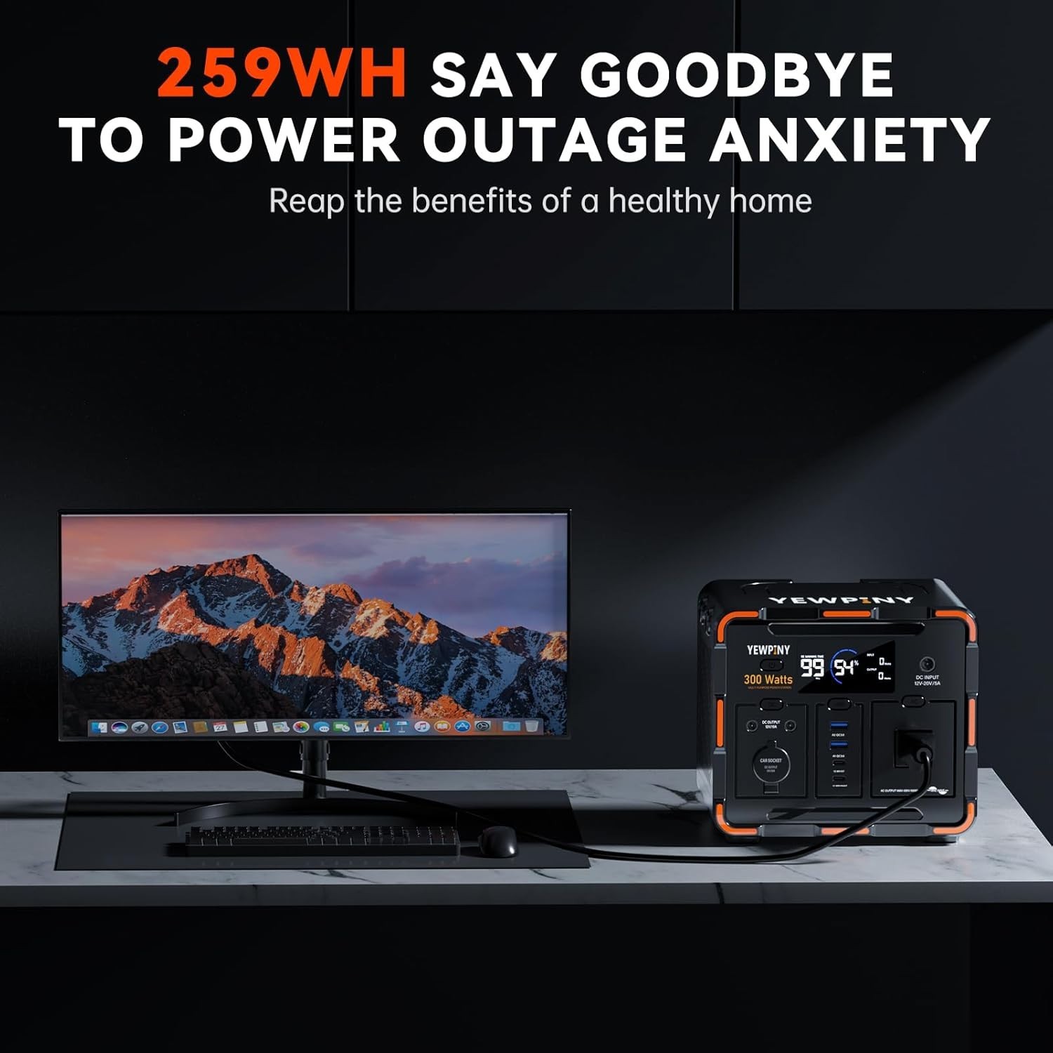 Emergency Power Supply 300W Solar Generator^