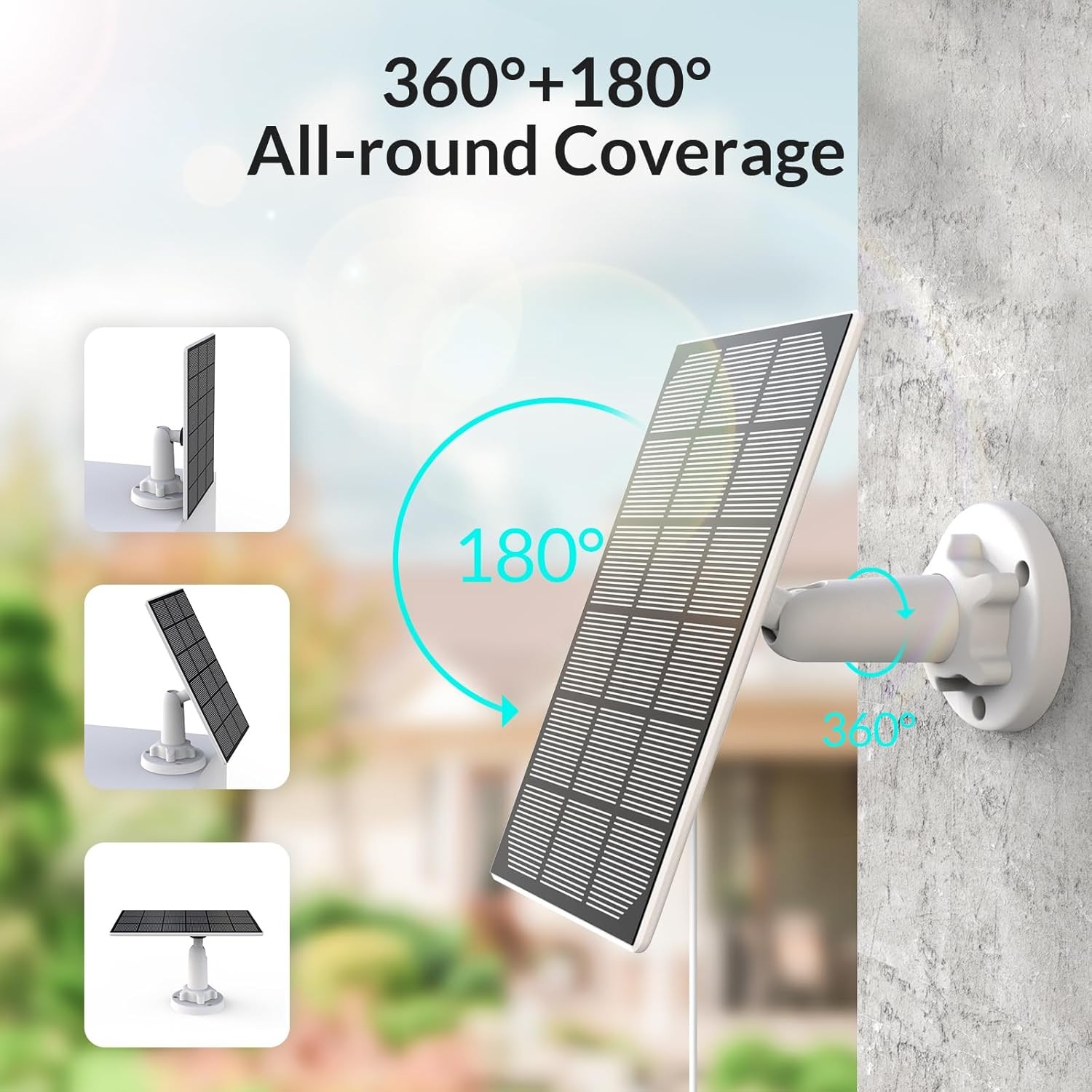 NETVUE USB Solar Panel Charger for Security Cameras