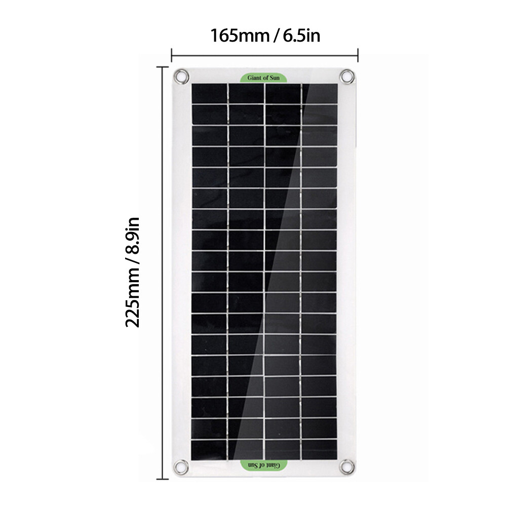 30W Polycrystal Solar Panel Flexible Solar Panel For Camping Car Traveling E0A8