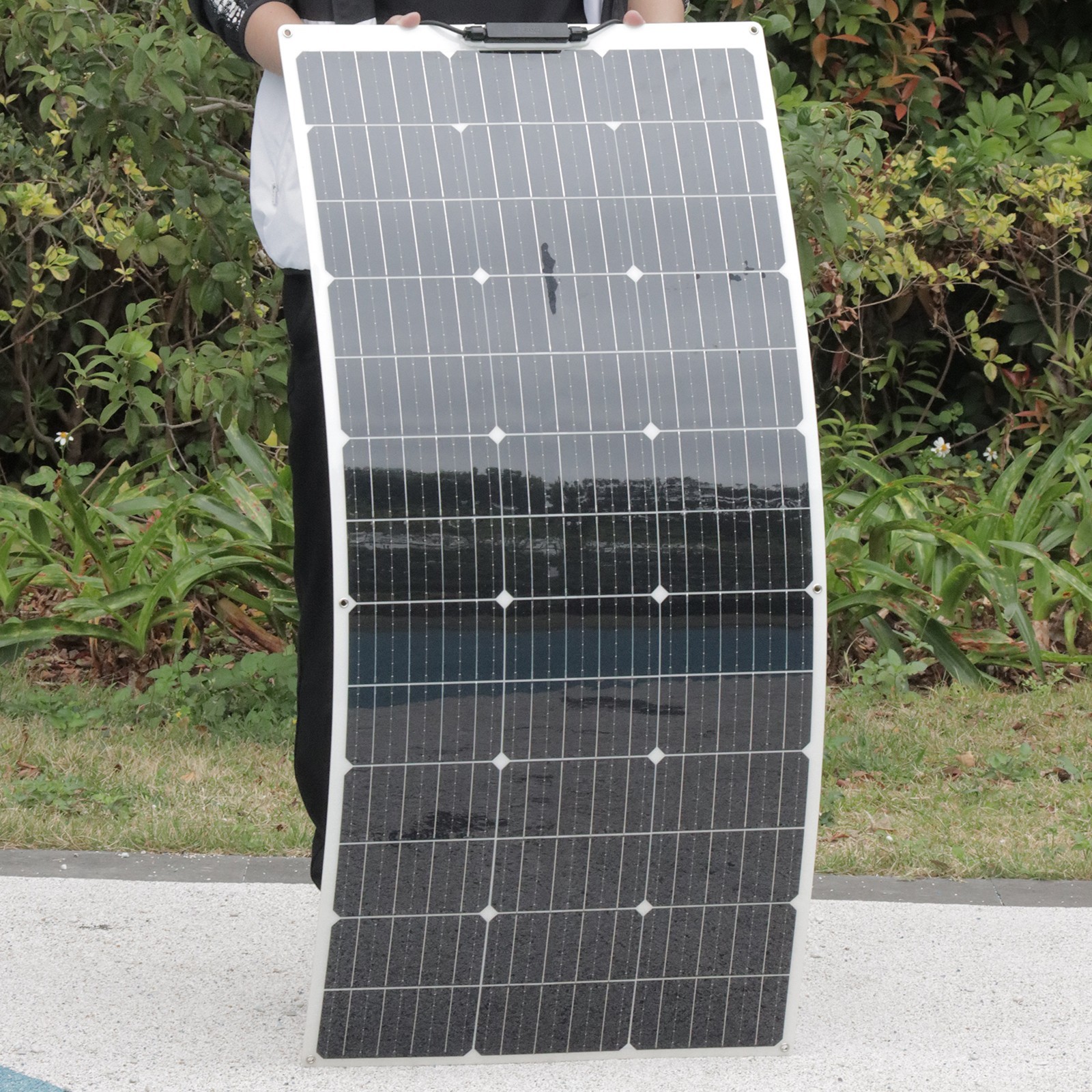 130W Solar Panel Flexible Monocrystalline PV Charging For RV Boat 1140*530*2.5mm