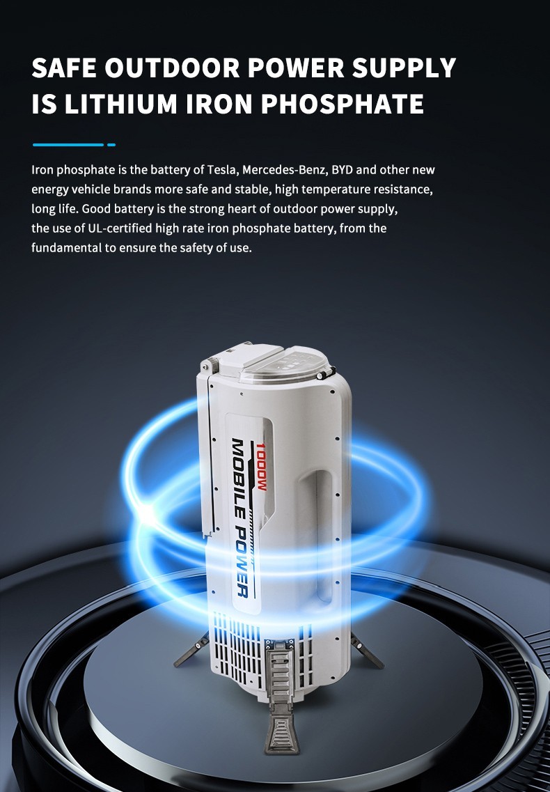 Portable Power Station S10 1000W | 2000Wh LiFePO4 Battery For Emergency