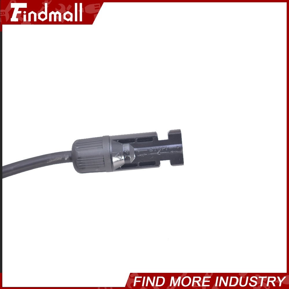 Findmall 1 Pair 25FT 10AWG Black+Red Solar Panel Extension Cable Wire Connector