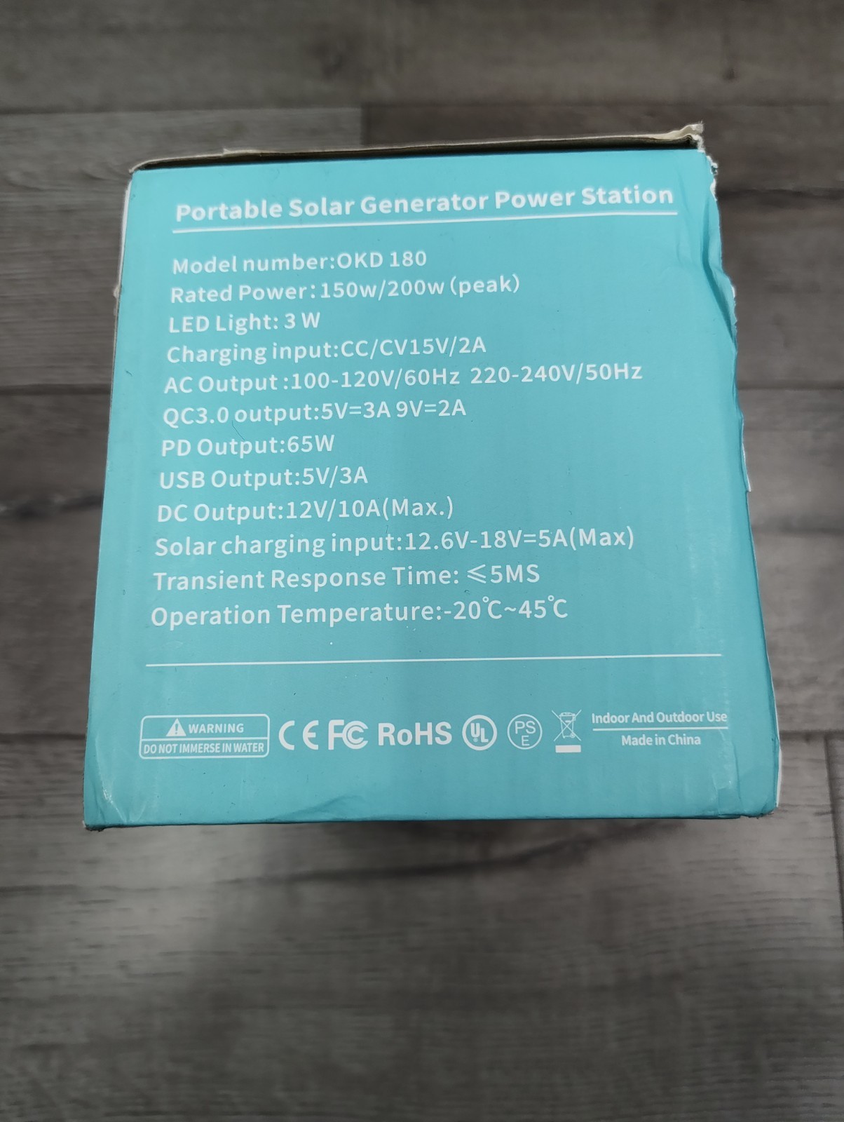 Powdeom OKD180 Portable Power Station Outdoor Camping Lithium Battery 150W