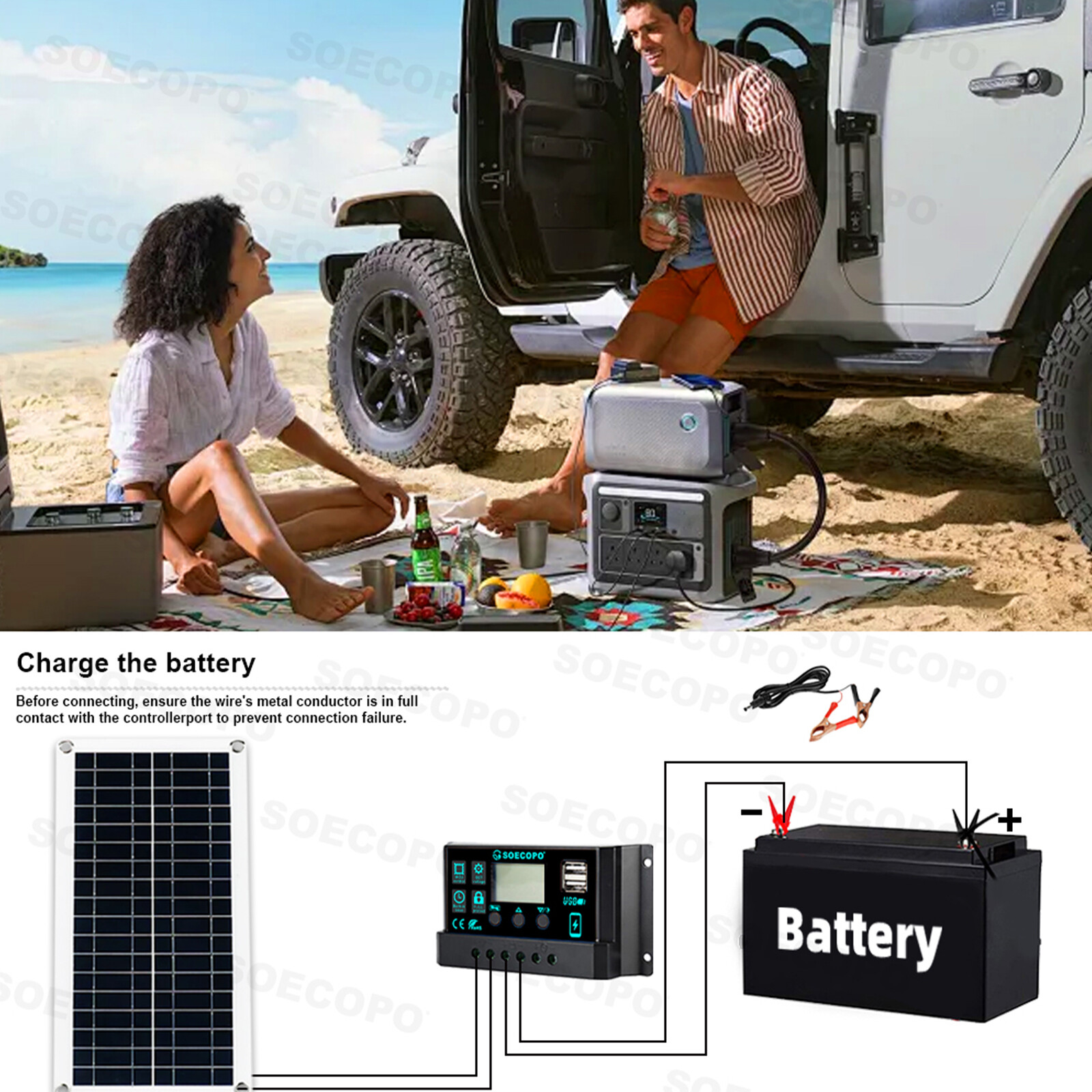 6000W 100A 110V Solar Panel Kit Complete Solar Power Generator Home Grid Syste26