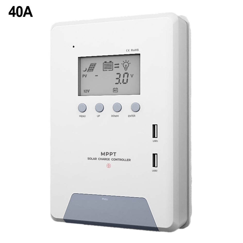 60A Solar Regulator Low Heat Generation Multiple Battery Compatibility