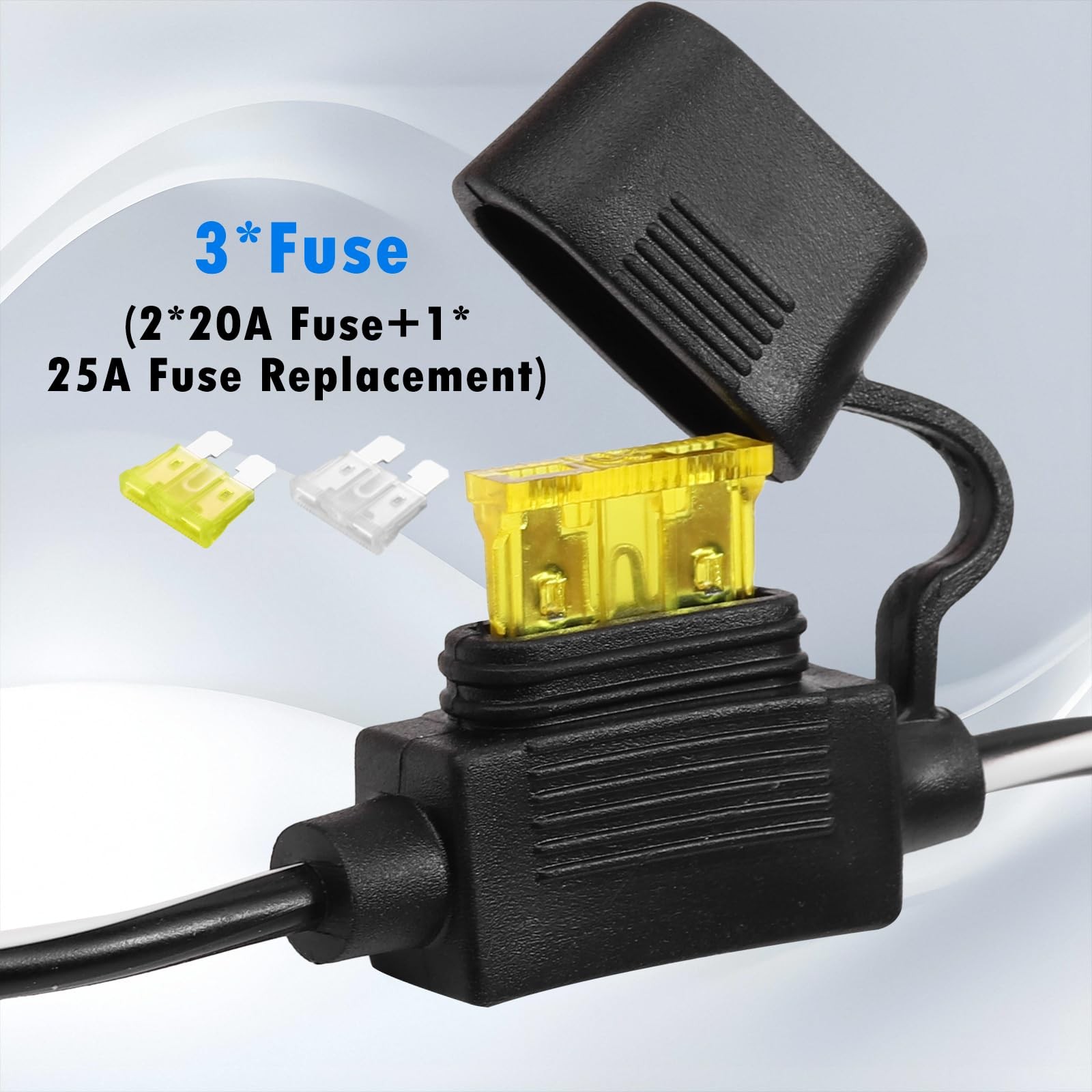 16.5FT 14AWG SAE to SAE Extension Cable Quick Disconnect Wire Harness SAE Con…