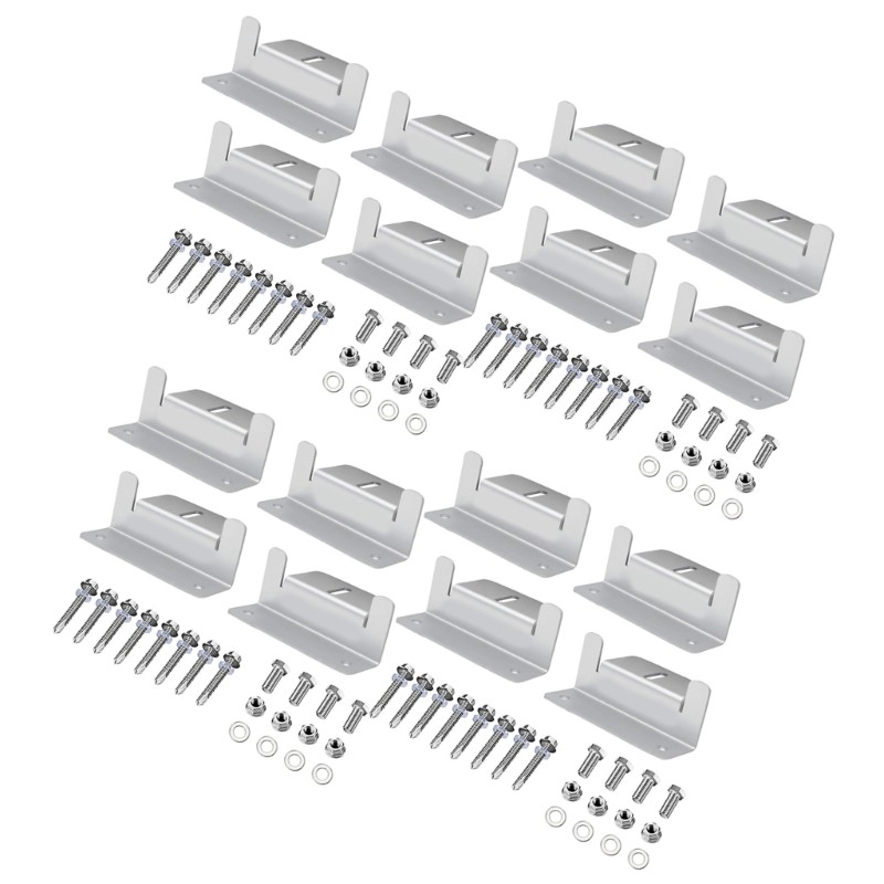 Solars Panel Mounting Hardware Heavy Type Brackets Weather Resistant Metal Frame