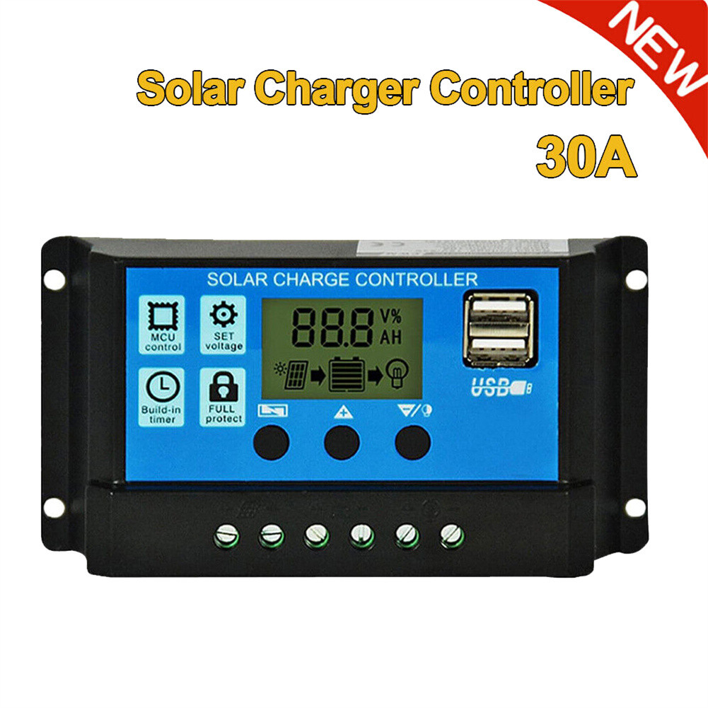 50W 80W 100W Solar Panel Kit 12V 30A Battery Charger Controller for Caravan Boat