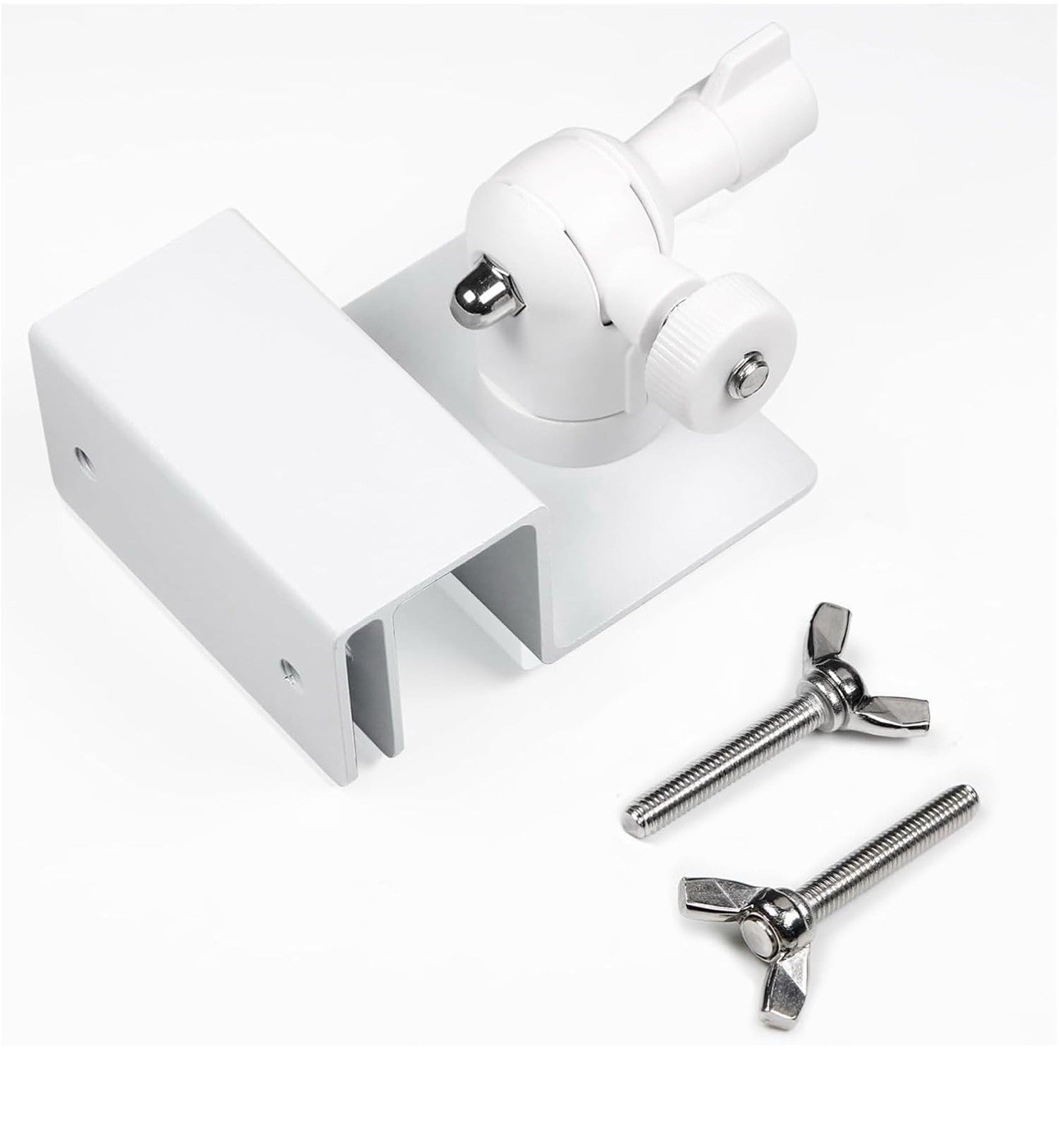 1 Pair of White Universal Solar Panel Gutter Mount, Aluminum Gutter Mount