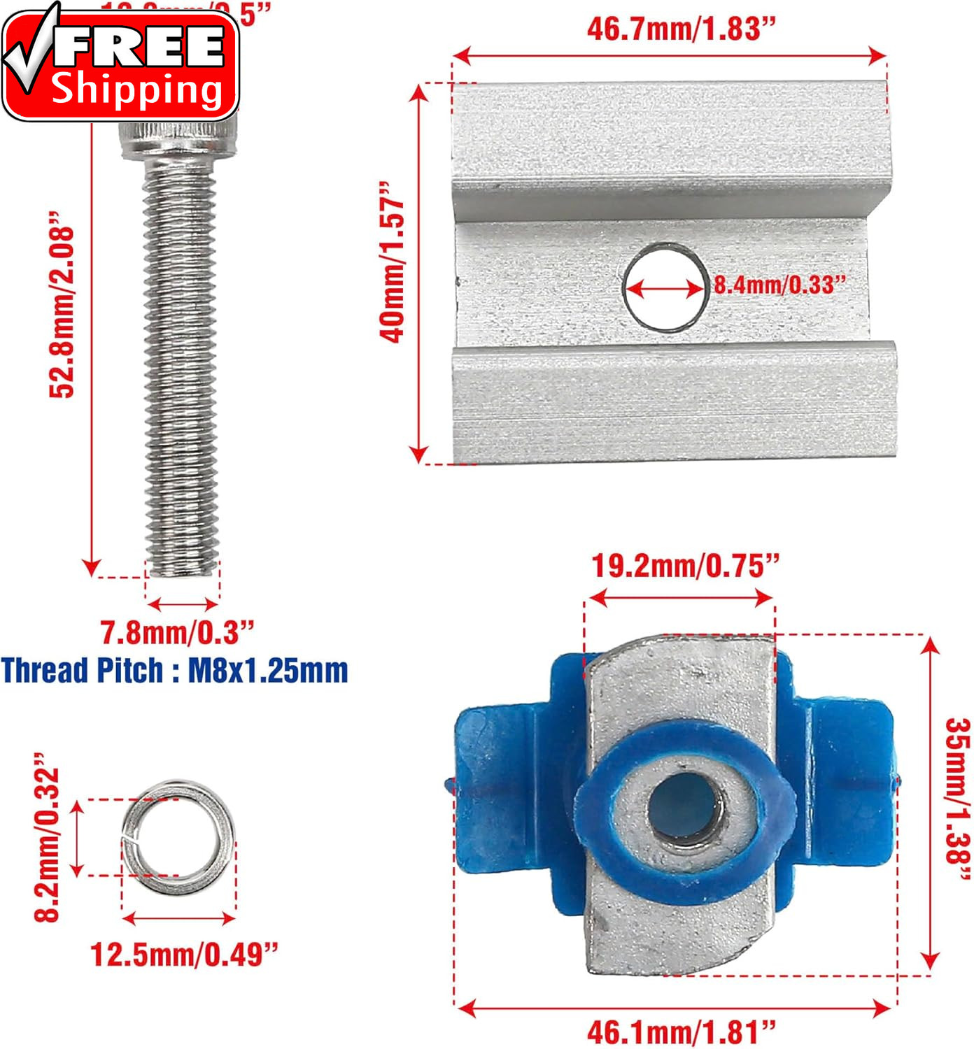 10 Pcs Adjustable Solar Panel Mounting Bracket Clamps Wide Photovoltaic Support