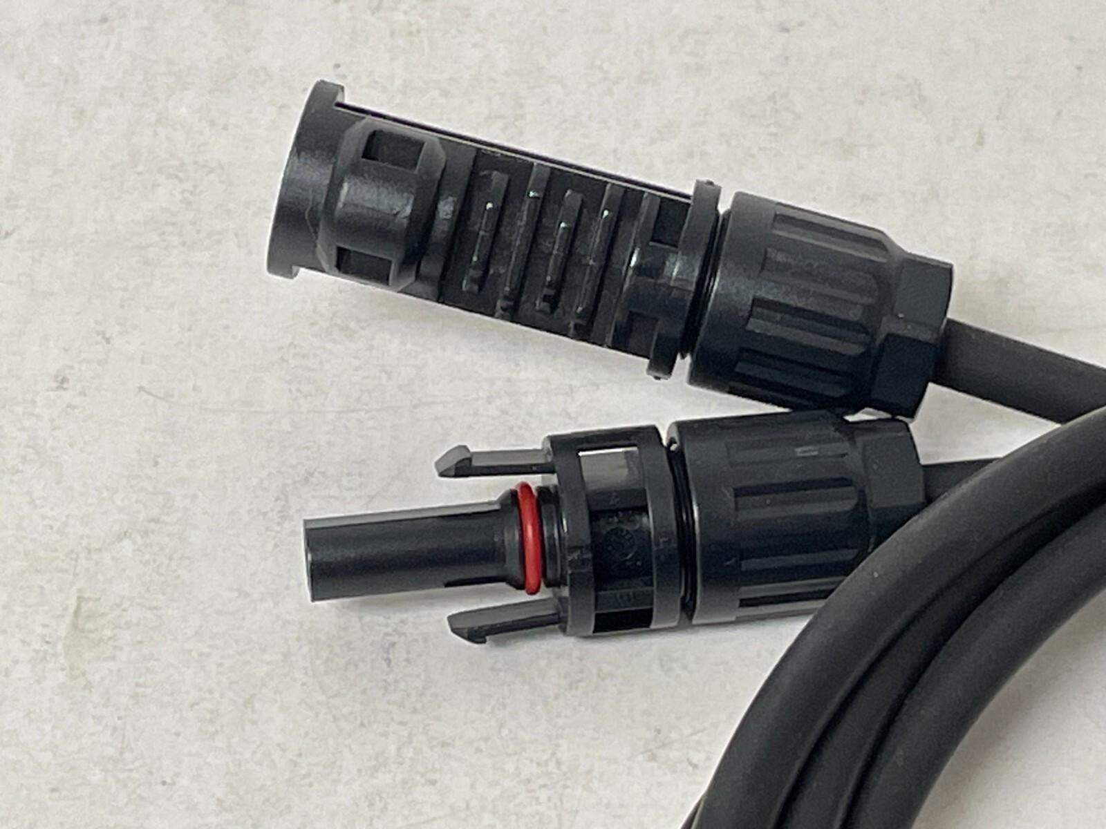 MC4 Solar Panel Connector Pigtail, Male Female Set with 3ft PV Wire Leads, 12ga