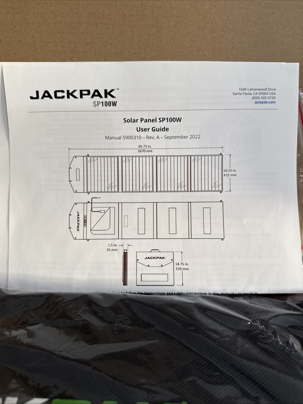 Portable Jackpak Battery PS600W SP100W Portable Power Station