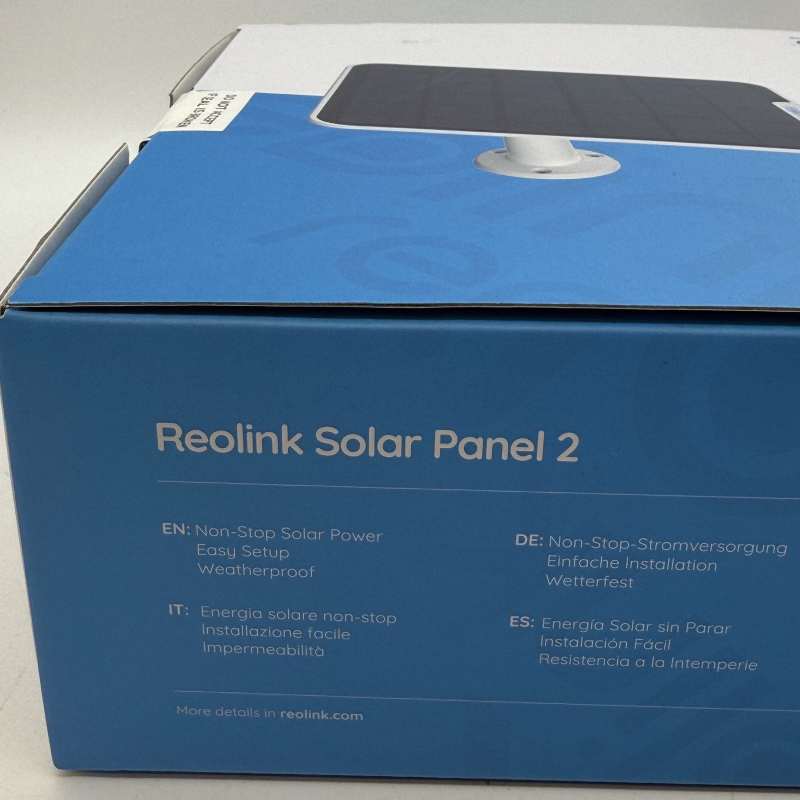 New Sealed Reolink Solar Panel 2 Non-Stop Solar Power Battery Camera Outdoor N10