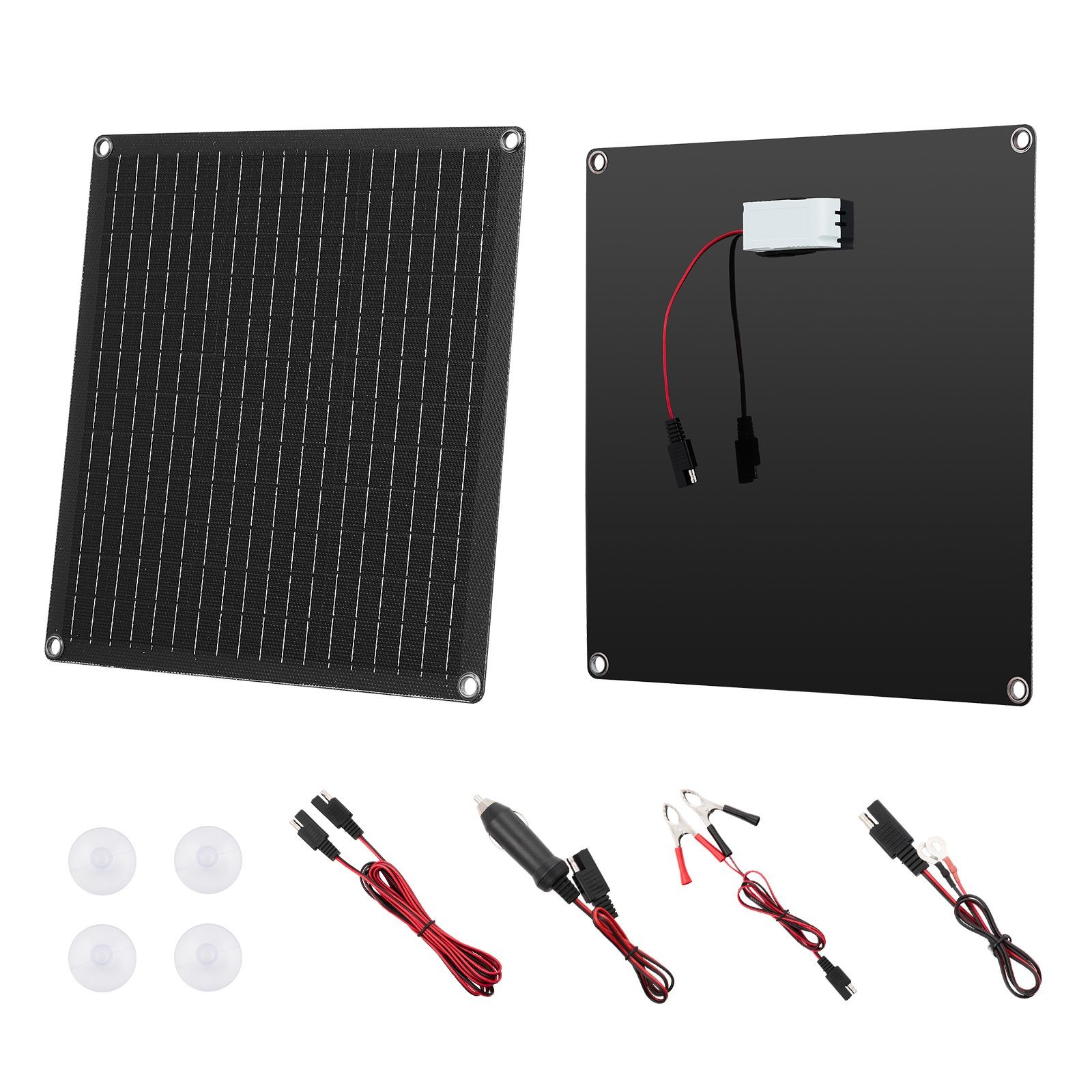 20W 12V Solar Battery Charger IP67 Waterproof Smart Controller for RV Car Boat