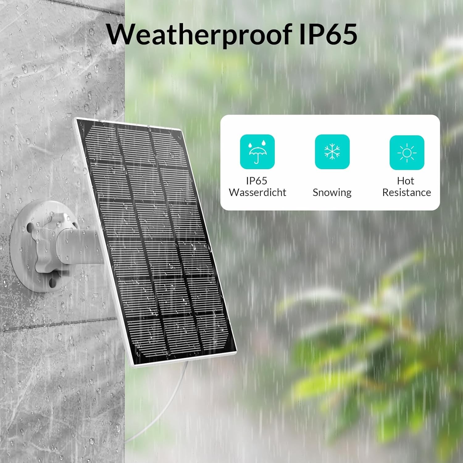 NETVUE USB Solar Panel Charger for Security Cameras