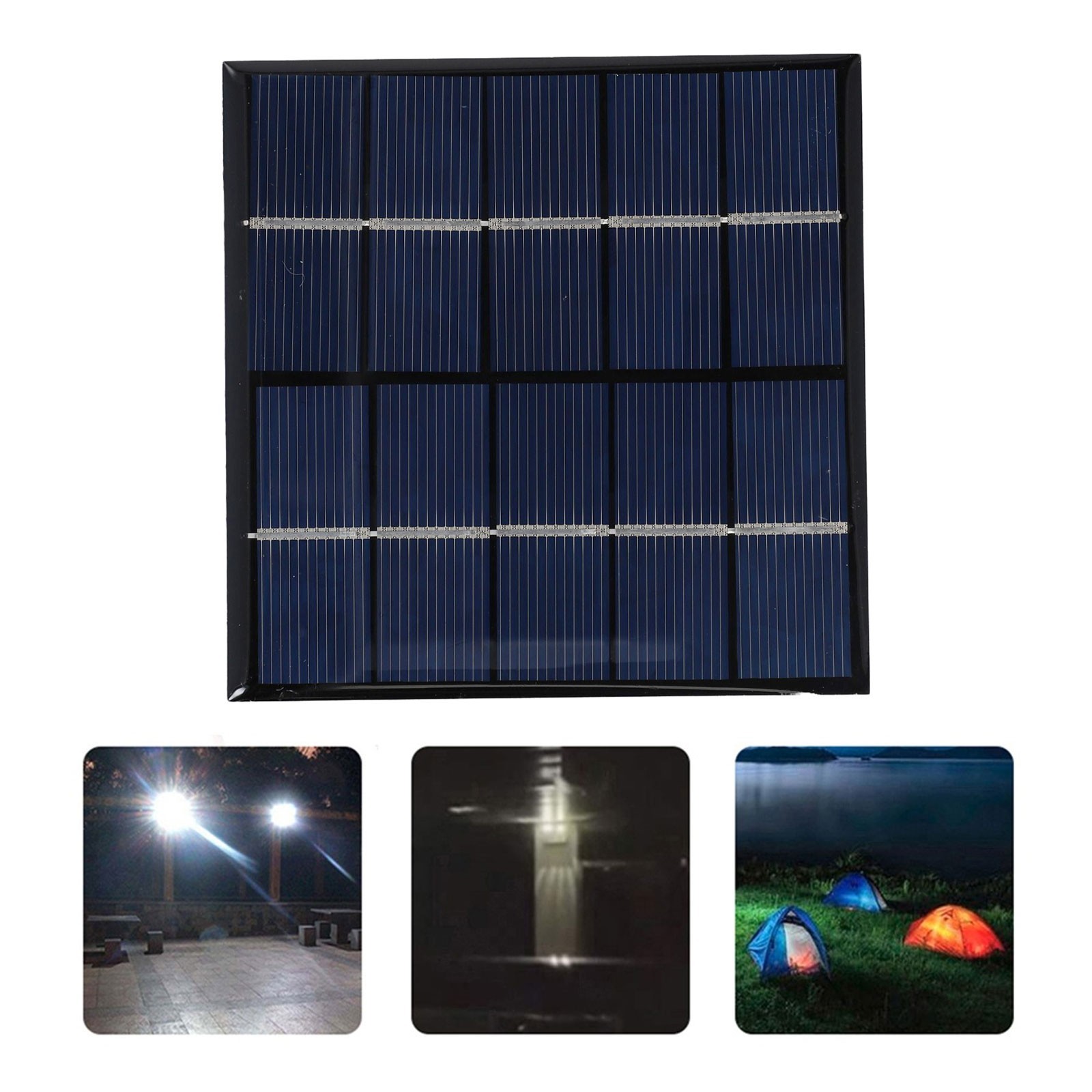 Compact Solar Panel Charger 3W 5V Fast Charging for Outdoor Activities