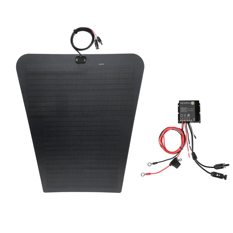 Overlanding Solar Kit for Toyota Tacoma 90W Hood Panel Charge Fridge Dash Cam E3