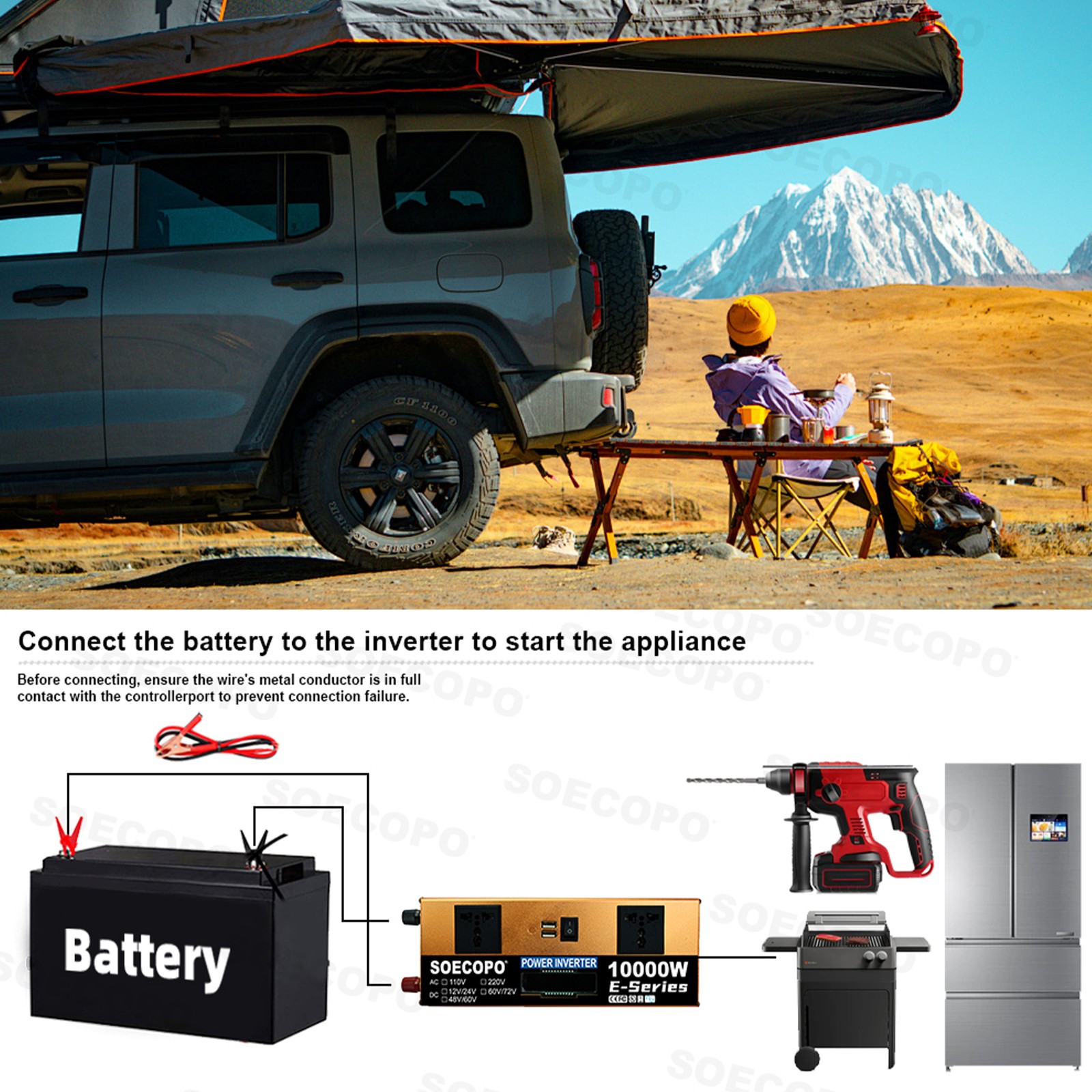 10000W Inverter 800WSolar Panel Solar Power Generator 100A Home 110V Grid System