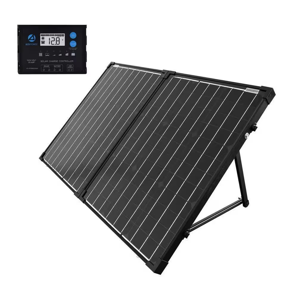 100-Watt Portable Briefcase Offgrid Solar Panel Kit with Proteusx 20-Amp Charge