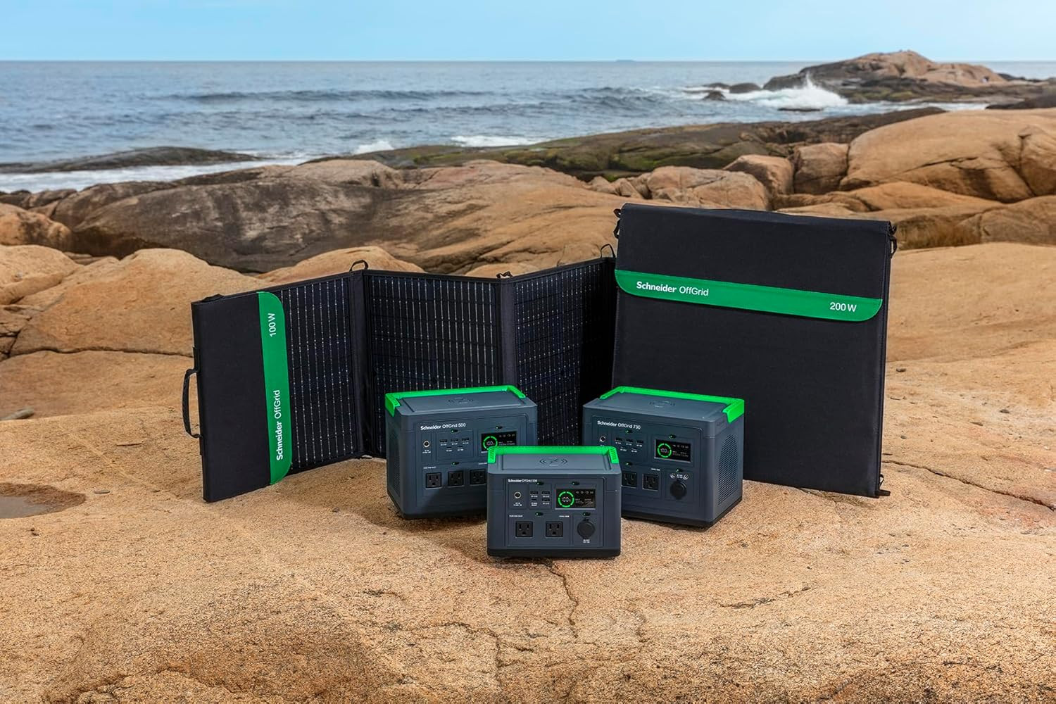 Schneider Offgrid 100W Portable Solar Panel, PSP100 Solar Generator Panel, All-I