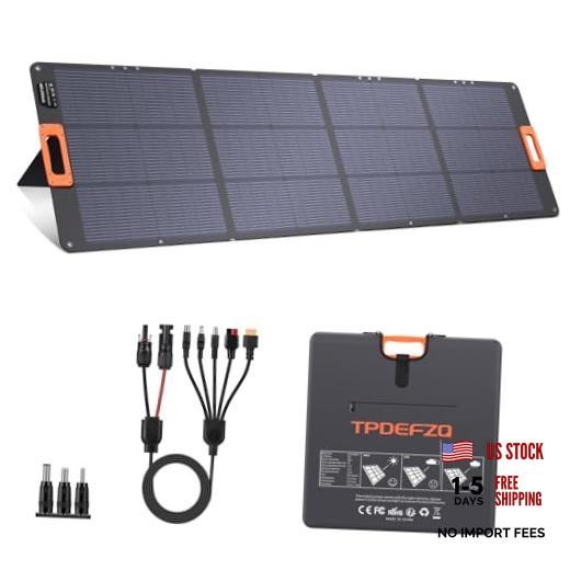 N-Type 16BB 200W Portable Solar Panel for Power Station ETFE 200 Orange