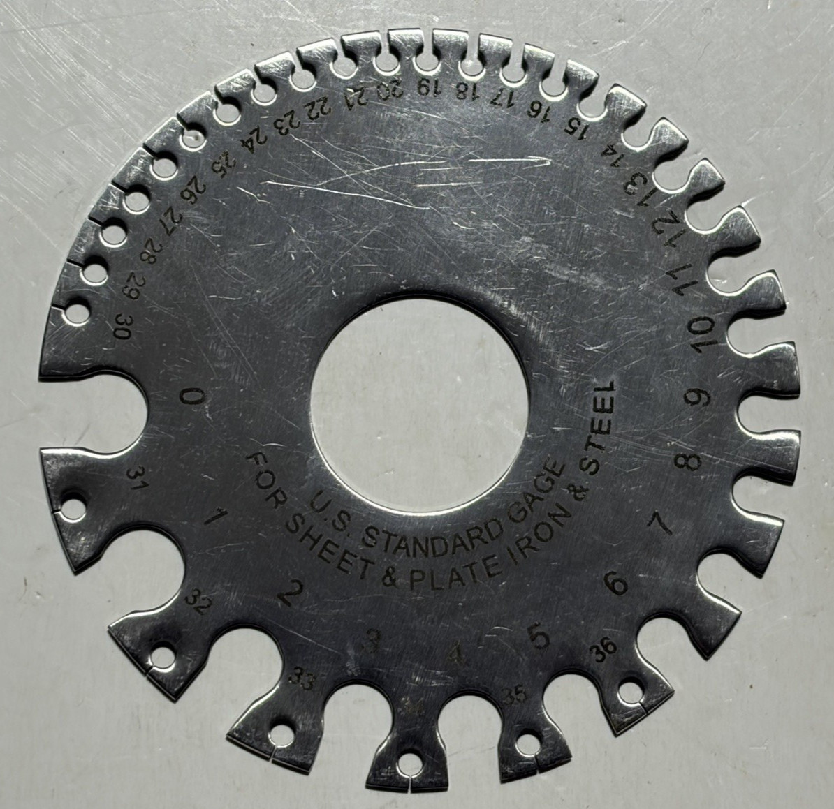 US Standard Gauge for Sheet & Plate Iron & Steel Free Shipping