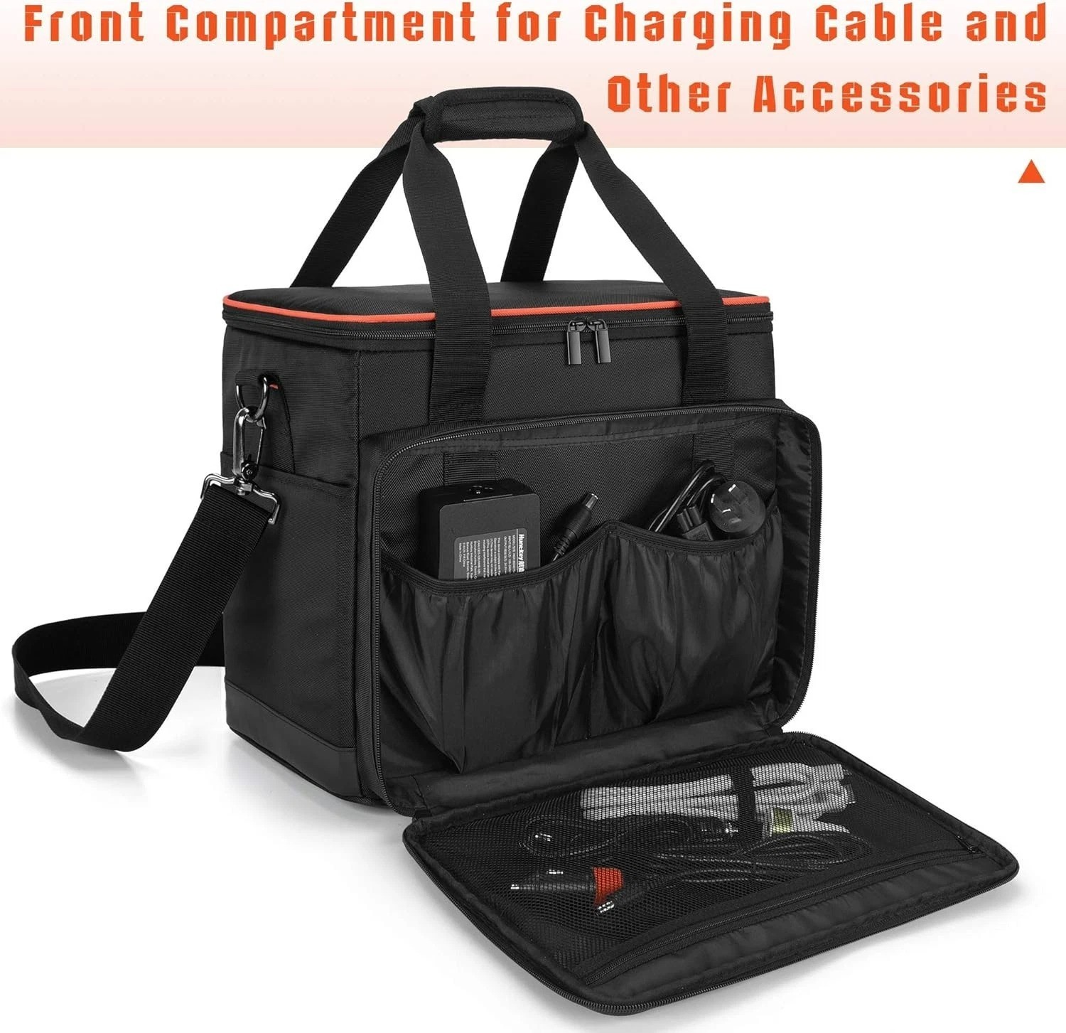 Stylish & Functional Carry Bag for Jackery Explorer 1000 with Accessory Pockets