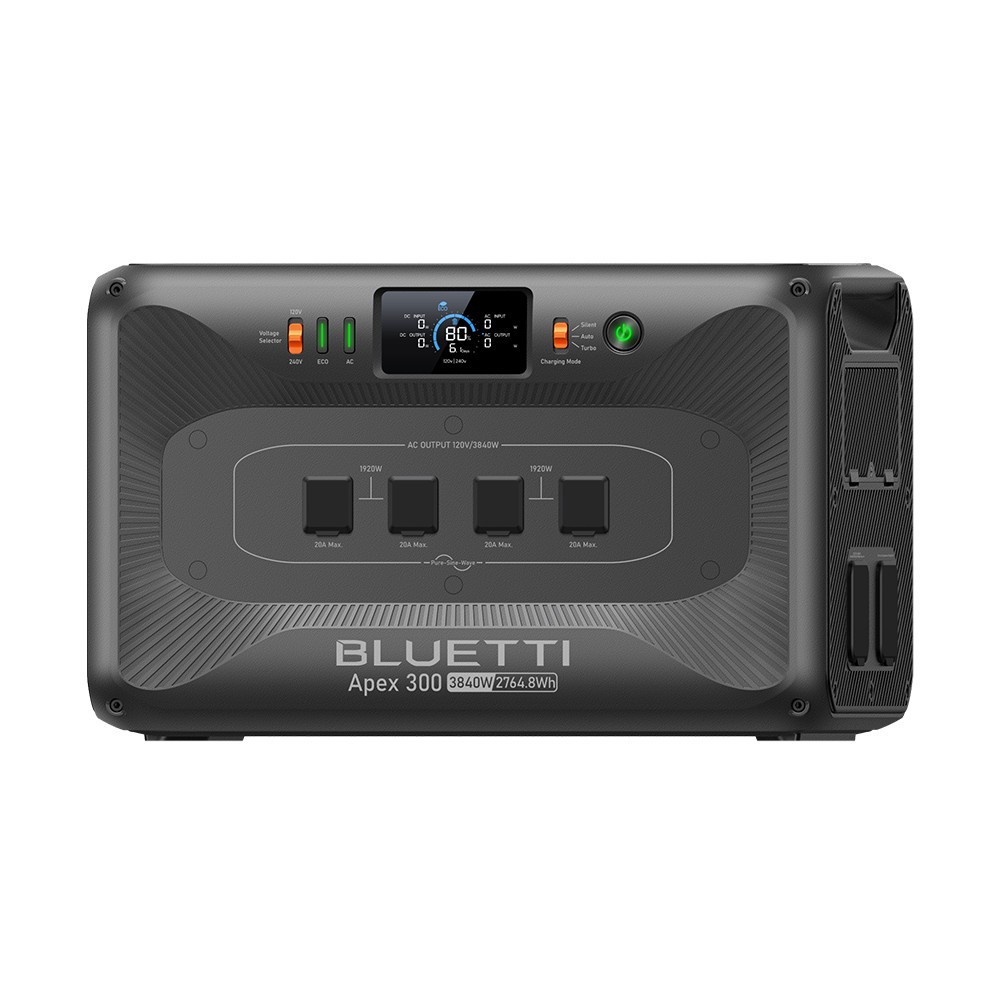 BLUETTI Apex 300 2764Wh 3840W Portable Power Station Expandable for Backup