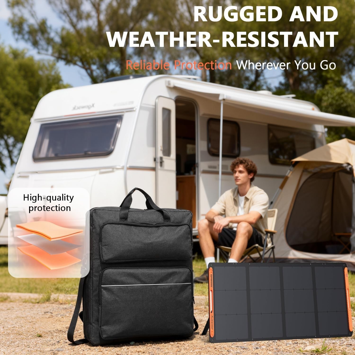 Solar Panel Carrying Case Compatible with Jackery SolarSaga 100W/100X/200W