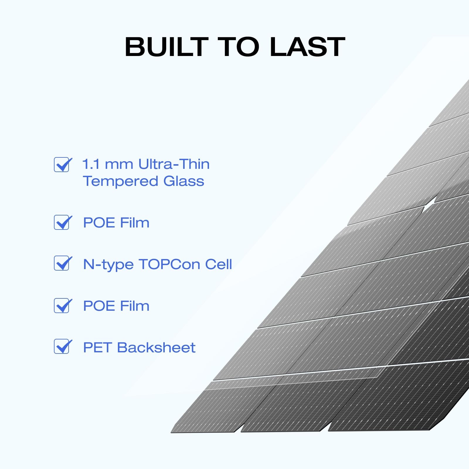 EF ECOFLOW 4PCS 125W Solar Panels, 500W Bifacial Rigid Modular Solar Panel Up…