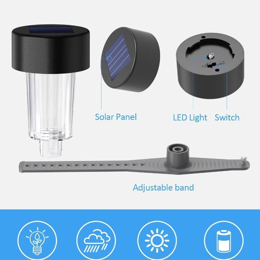 Weatherproof Solar LED Pool Light Energy saving Solution for Nighttime Pool Fun