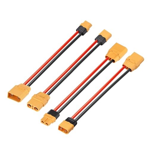 ELFCULB XT60 to XT90 Adapter Cable 12AWG RC Lipo Battery FPV Drone