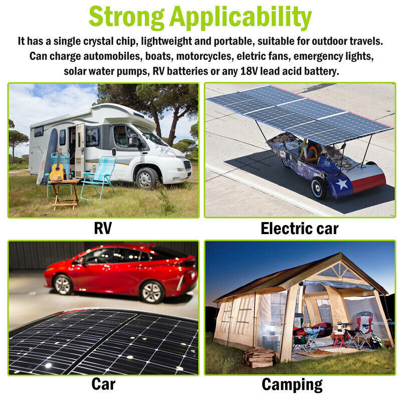 400 Watts Solar Panel Kit 100A 12V Battery Charger with Controller Caravan Boat