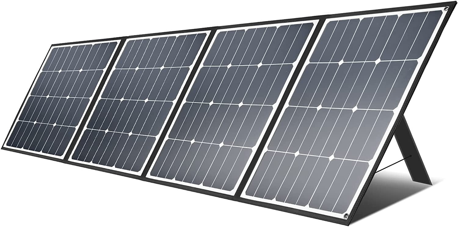 Aiper 160W Foldable Solar Panel With Voltmeter For Off Grid Camping SP160