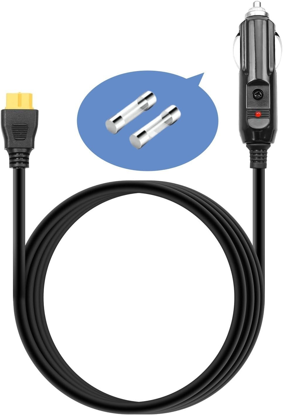 6.8FT Portable12V/24V Car Charger Suitable Compatible Ecoflow Delta/River, Bluet