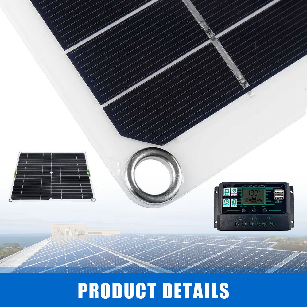 400 Watts Solar Panel Kit 100A 12V Battery Charger w/ Controller Caravan Boat US