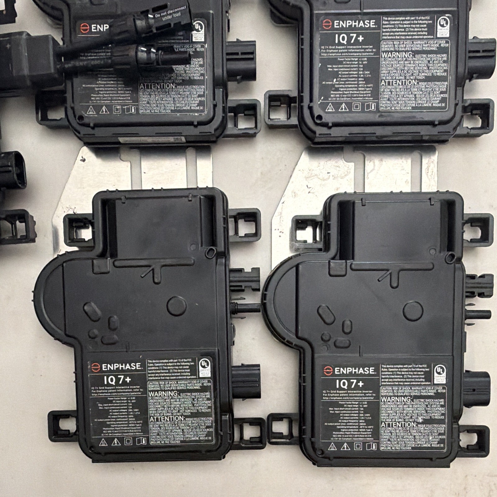 Enphase IQ7+ Microinverter Lot of 5 Grid-Tie 240V 290W IQ7PLUS-72-2-US
