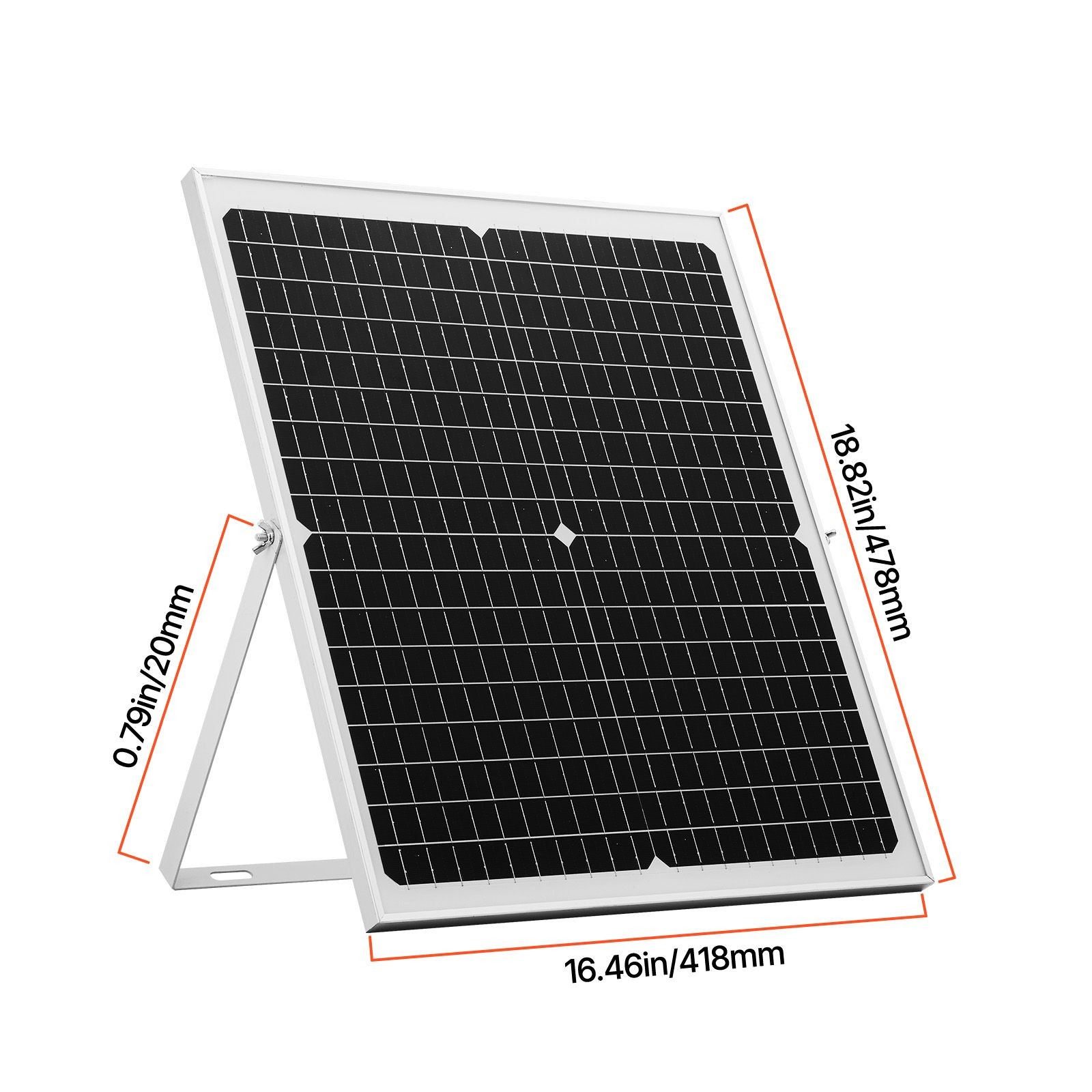 30W 12V Monocrystalline Solar Trickle Charger with Adjustable Mount & MPPT