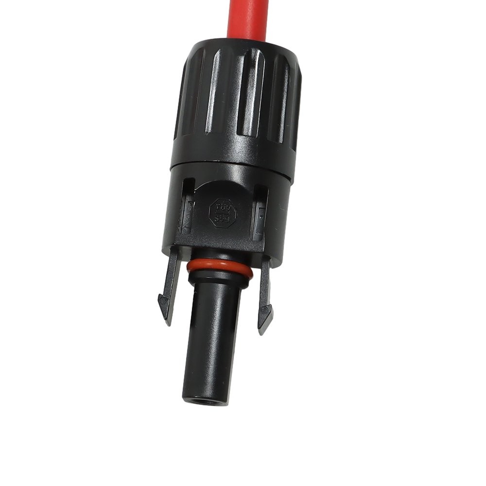 1 Pair 5ft 10AWG Black + Red Solar Panel Extension Cable Wire Connector