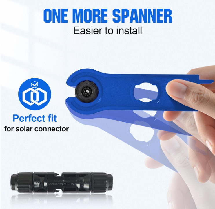 Kit Crimpadora Solar 13 Pzas con Conectores y Llaves para Cables Paneles, Nuevo