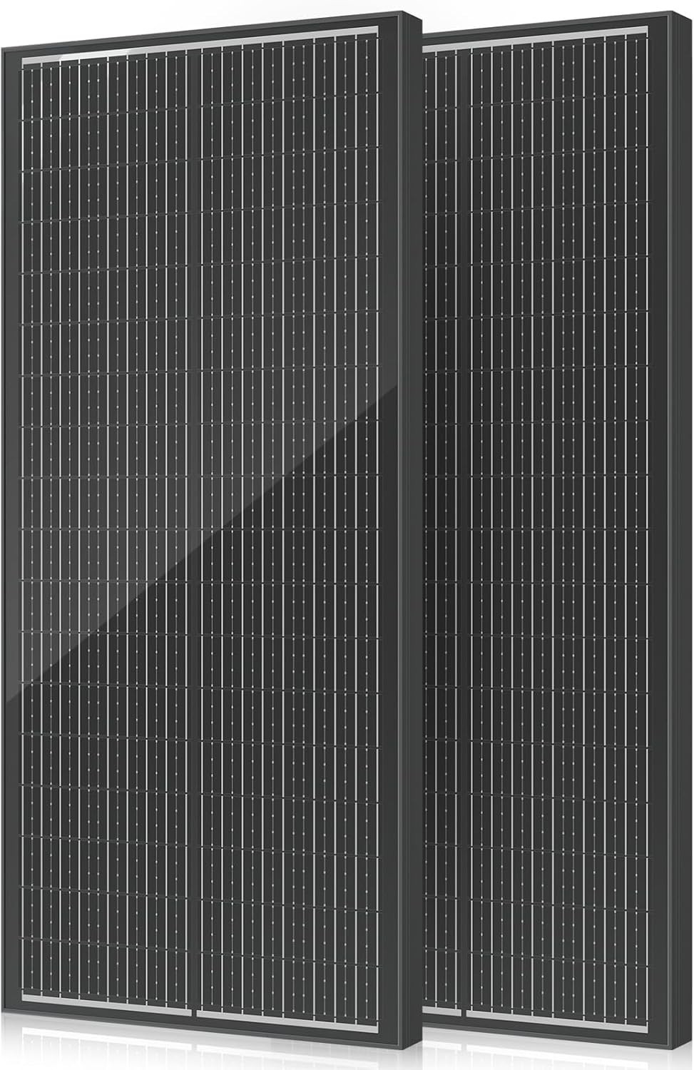 18BB 200W Solar Panel, 2Pcs N-Type 12V/24V 100 Watt Solar Panels, 25% High Ef…