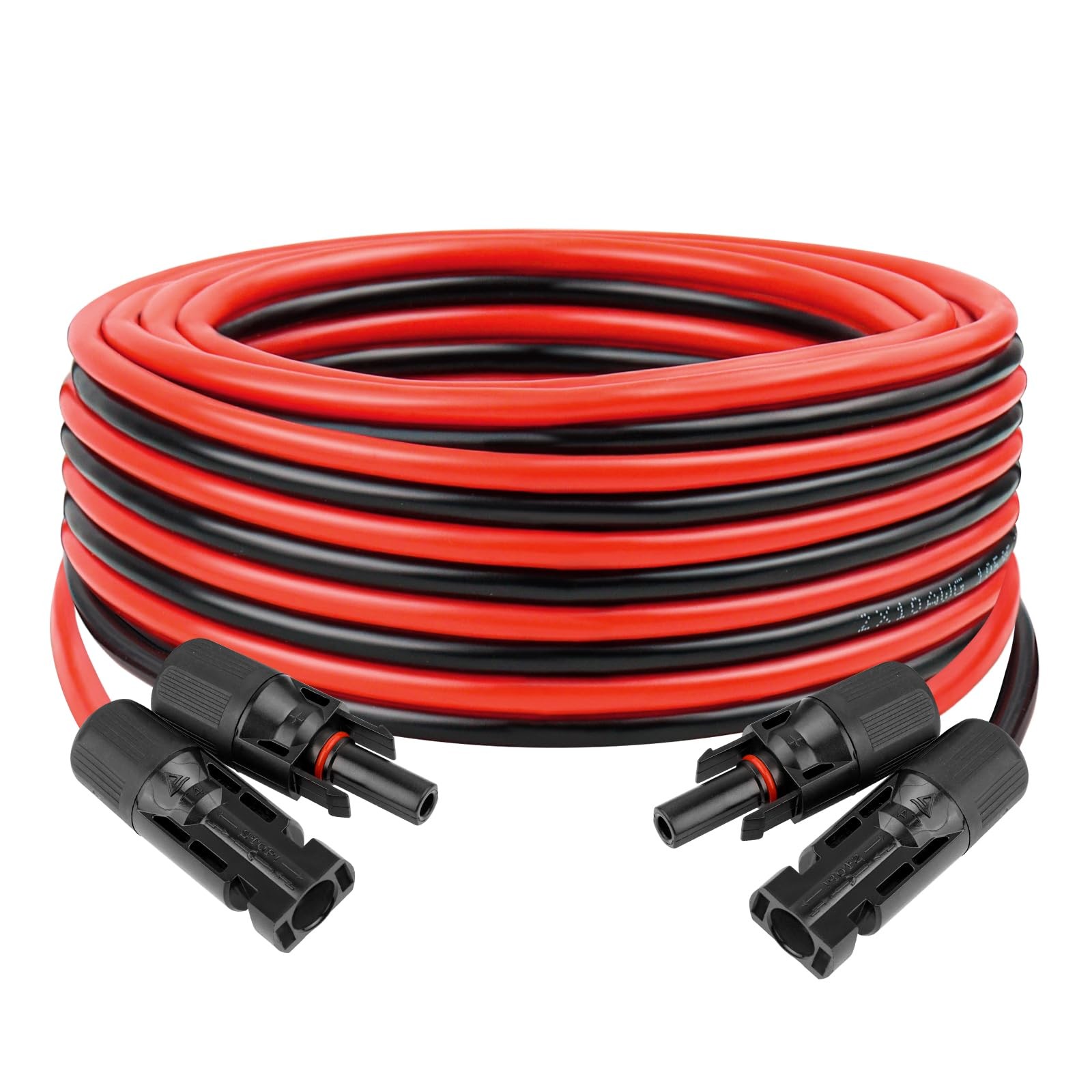 YDDECW 10AWG 15FT Solar Extension Cable Red Black