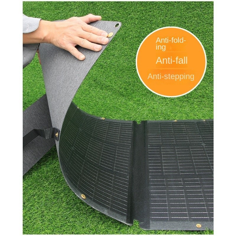 40W Portable Solar Panel Bag Monocrystalline Silicon 4-Fold Solar Panel Protecti