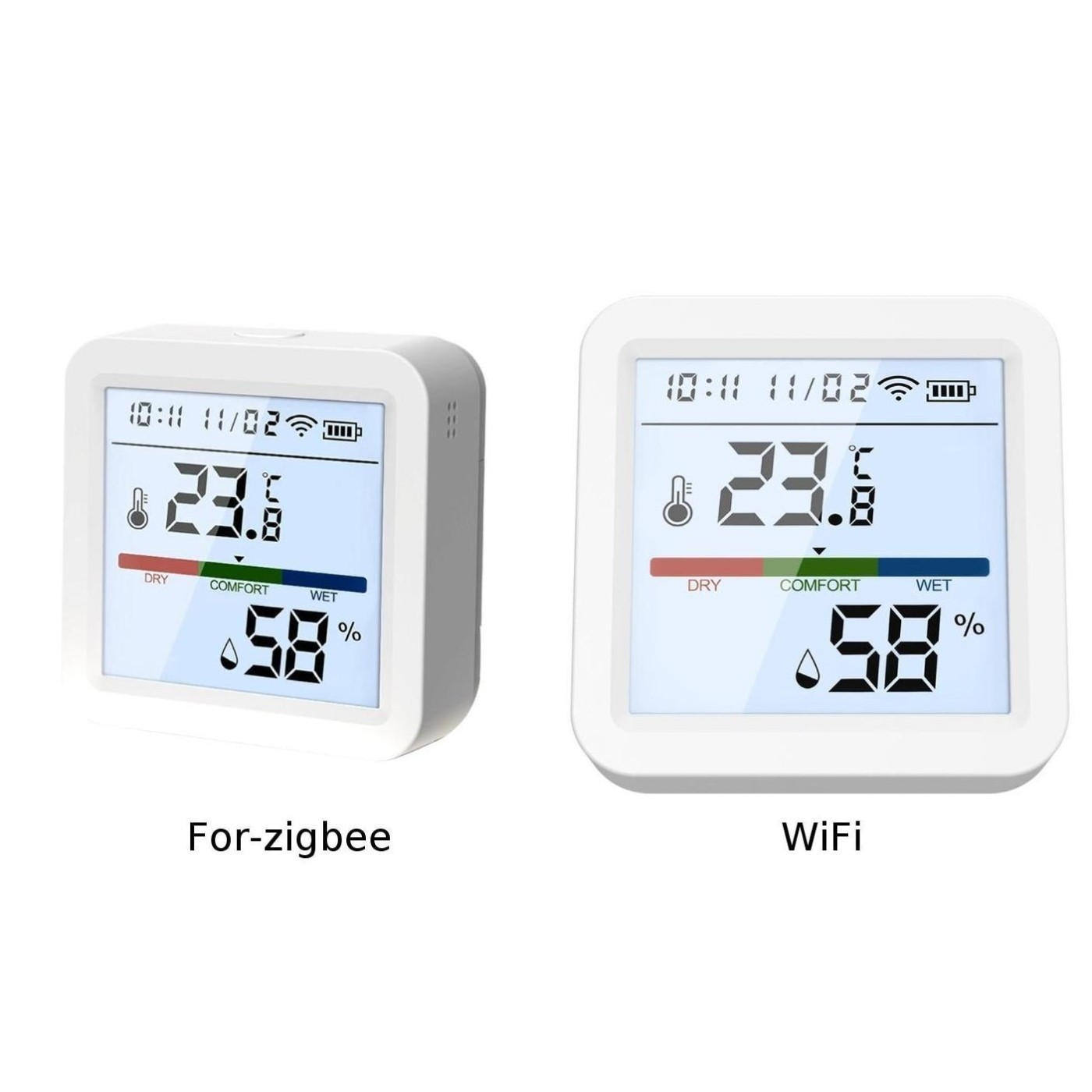 For Tuya For Zigbee Temperature Humidity Sensor for Indoor Climate Control