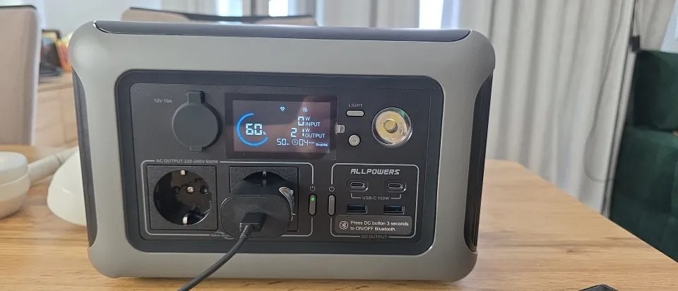 ALLPOWERS R600 Portable Power Station 299Wh LiFePO4 Battery – 600W AC Output