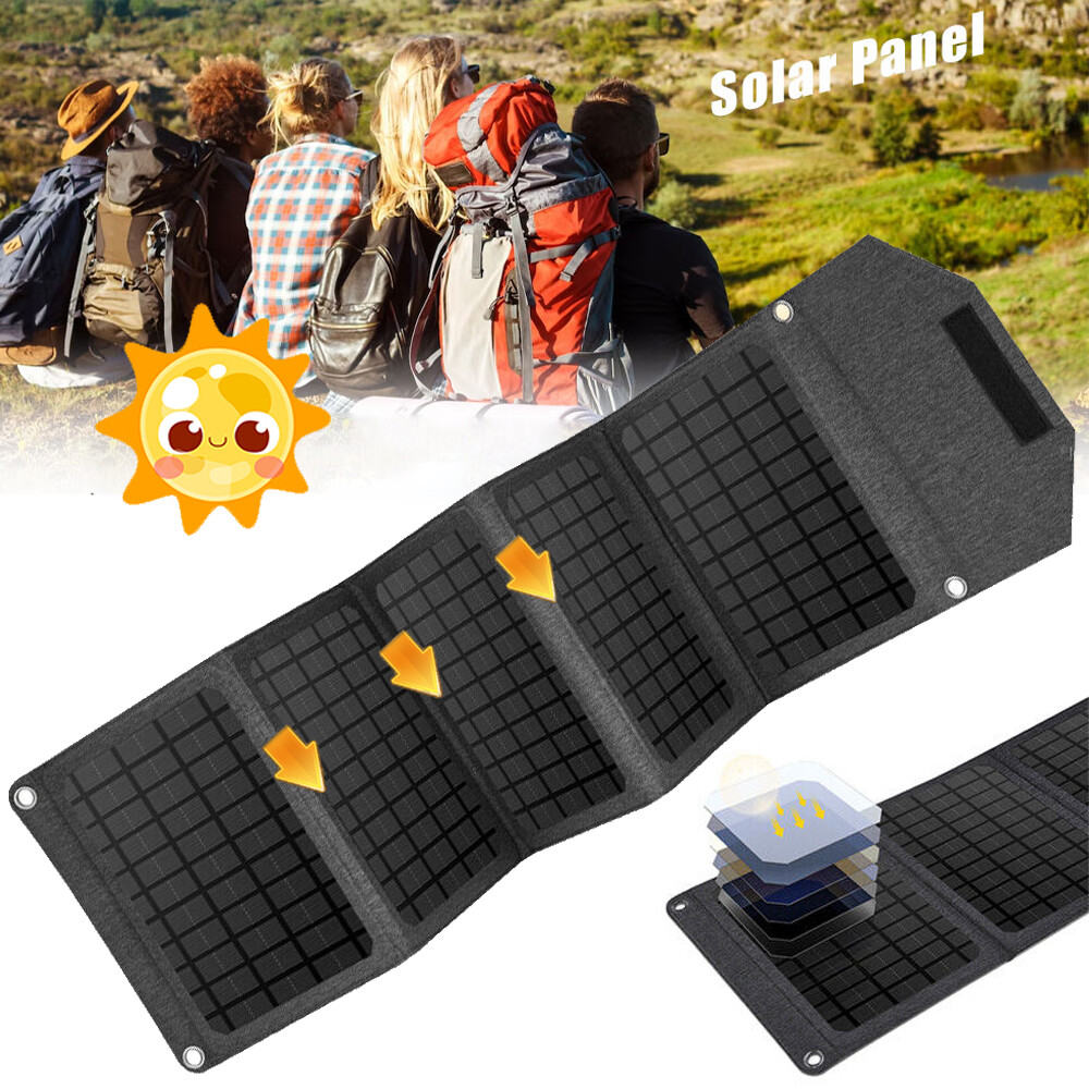 150W Portable Solar Panel Foldable Mono Solar Panel Charger for RV Camp Boat