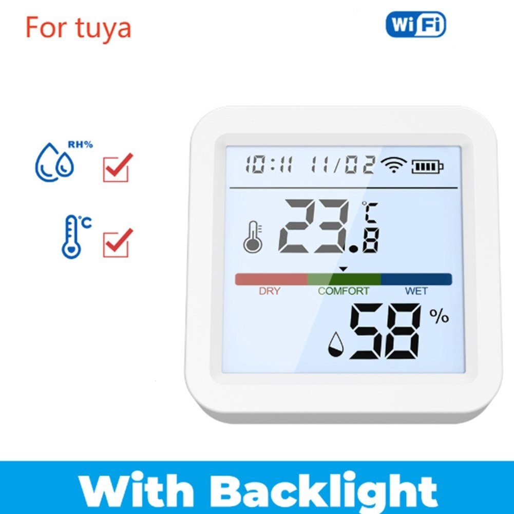 Indoor Climate Monitor with WiFi for Temperature and Humidity Tracking