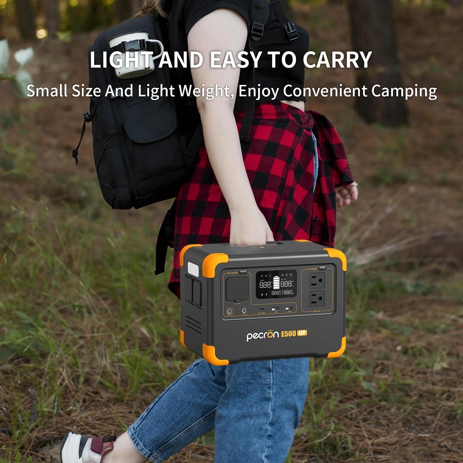 576Wh LiFePO4 Portable Power Station 600W Pure Sine Wave Wireless Charging Solar